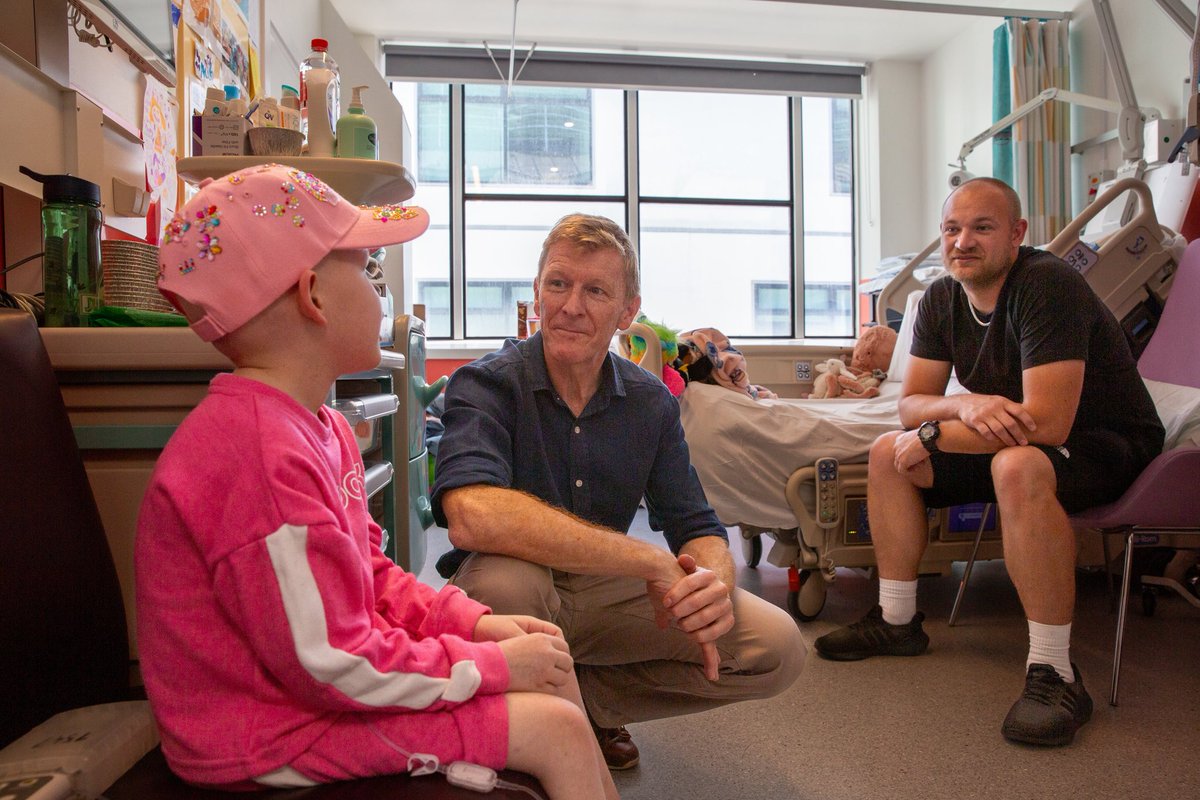 astro_timpeake's tweet image. It is always special to be able to spend time with the children at @GreatOrmondSt , their families and the incredible staff and volunteers who work there. This week I had the great honour of attending the Breaking Ground ceremony with Jason Isaacs, for their new Children’s Cancer…