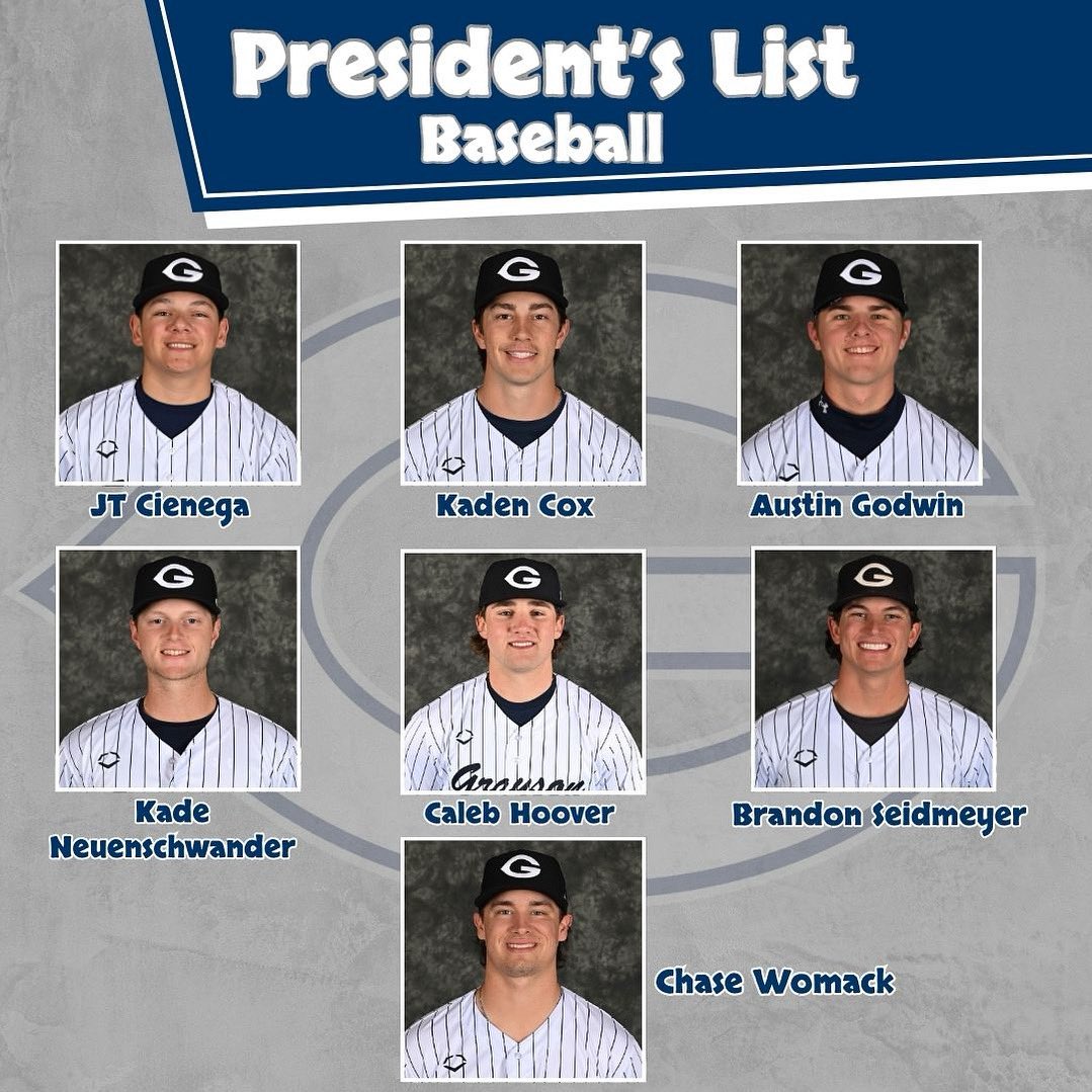Grayson Baseball (@graysonbaseball) on Twitter photo Taking care of business in the classroom, and on the field!
Congratulations to these guys for maintaining a 4.0 GPA in the spring, and earning a spot on the 2025 Grayson College Spring 2025 President’s List! #GWAY
<a href="/CalHernandez1/">Cal Hernandez</a> <a href="/T_Hanson4/">Ty Hanson</a> <a href="/FlanaganConnor_/">Connor Flanagan</a> <a href="/DillonFlores_/">Dillon Flores</a> Taking care of business in the classroom, and on the field!
Congratulations to these guys for maintaining a 4.0 GPA in the spring, and earning a spot on the 2025 Grayson College Spring 2025 President’s List! #GWAY
<a href="/CalHernandez1/">Cal Hernandez</a> <a href="/T_Hanson4/">Ty Hanson</a> <a href="/FlanaganConnor_/">Connor Flanagan</a> <a href="/DillonFlores_/">Dillon Flores</a>