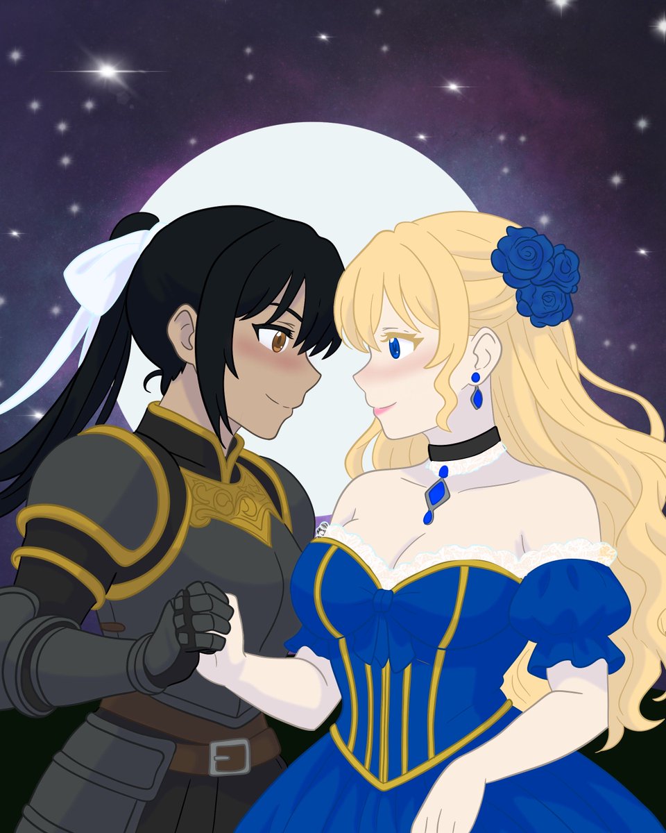 Happy Pride! 🏳️‍🌈 Celebrate with a princess and her loyal knight—because love always wins. 💖⚔️👑

#pridemonth2025 #Pride2025 #LoveWins #art #artist #Vtuber #ENVtuber