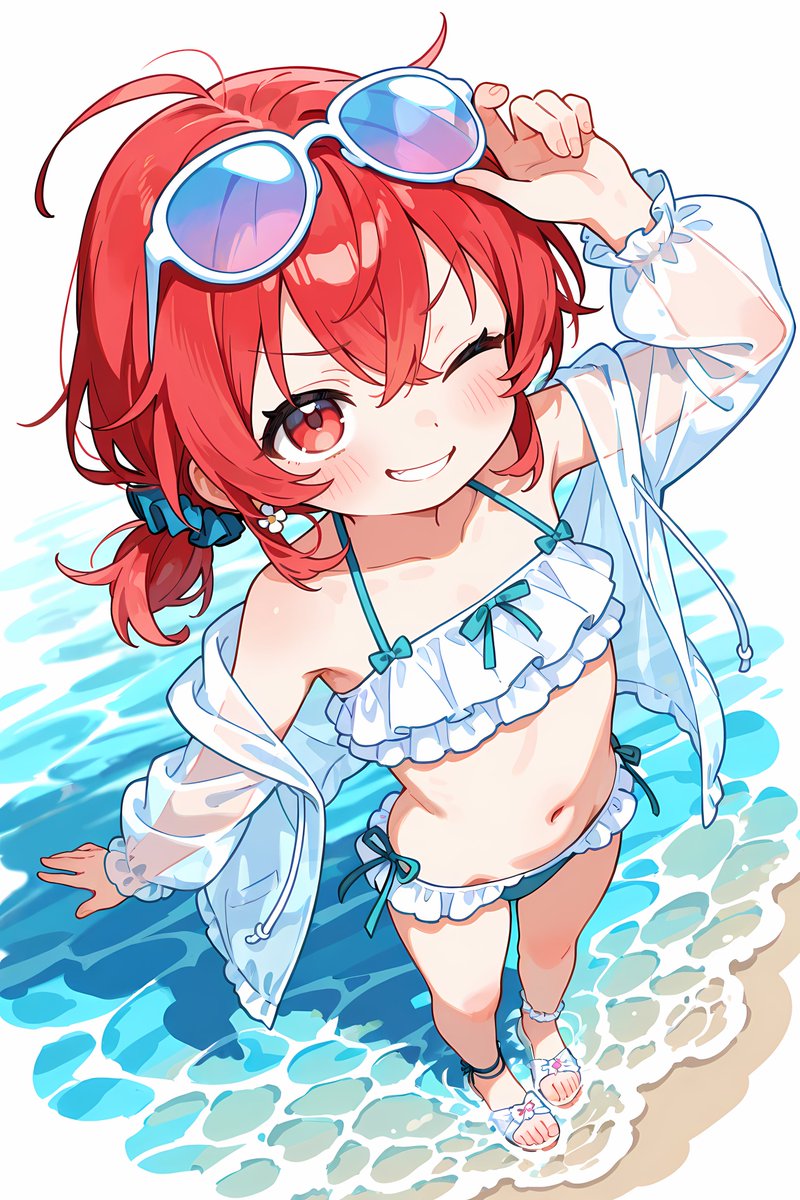 夏まっしぐら。
#AIイラスト #えきちょー絵巻