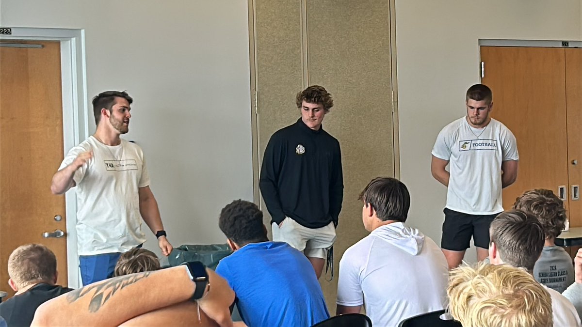 SoDak Football Coaches Association (@sdfbca) on Twitter photo Honored to have the time and perspective from Jackrabbits long snapper Kaydon Olivia, wide receiver Lofton O’Groske, linebacker Bryce Johnson
#GoJacks <a href="/GoJacksFB/">SDSU Football</a> <a href="/SouthDakotaFCA/">SOUTH DAKOTA FCA</a> <a href="/JackrabbitFCA/">Jackrabbit FCA</a> Honored to have the time and perspective from Jackrabbits long snapper Kaydon Olivia, wide receiver Lofton O’Groske, linebacker Bryce Johnson
#GoJacks <a href="/GoJacksFB/">SDSU Football</a> <a href="/SouthDakotaFCA/">SOUTH DAKOTA FCA</a> <a href="/JackrabbitFCA/">Jackrabbit FCA</a>