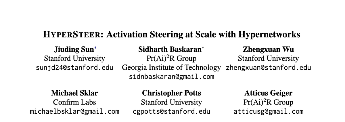 sidnbaskaran's tweet photo. What if we trained models to steer language models?

For existing methods that learn steering vectors in a supervised fashion, we need to collect additional data for new tasks encountered at test-time. There's also no notion of cross-task structure among them...

🧵 1/6 https://t.co/4ToEf3C5YM