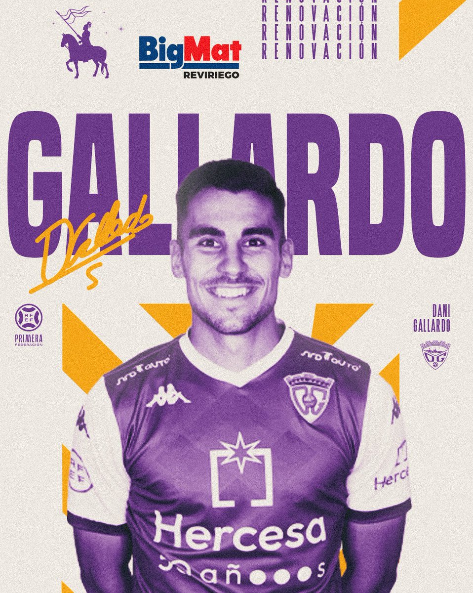 Uno de nuestros capitanes renueva con el Dépor.

💜GALLARDO seguirá defendiendo la elástica morada en Primera RFEF.

💪 ¡A por todas, <a href="/5DanielGallardo/">Daniel Gallardo</a>!

🔗 cdguadalajara.es/dani-gallardo-…