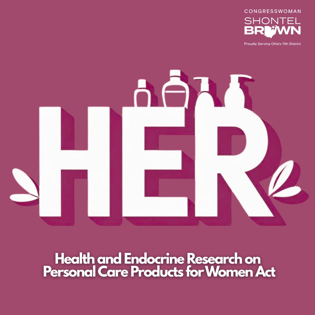 Hair products. Lotions. Makeup. Many contain endocrine-disrupting chemicals linked to fibroids, infertility and more.

That’s why I introduced the HER Act — to fund federal research, raise awareness, and push for safer standards.

All women deserve to use safe products.