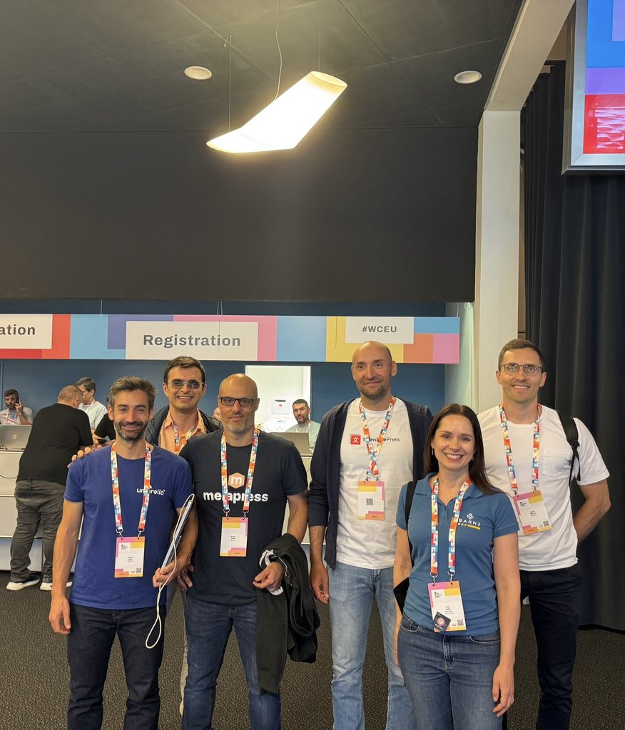 adispiac's tweet image. #WCEU never gets old — such an energizing mix of familiar faces and inspiring new connections! Grateful to be part of this amazing WordPress community.