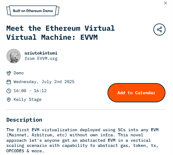 Ariutokintumi(?).eth π§ (@ariutokintumi) on Twitter photo Thanks <a href="/EthCC/">EthCC - Ethereum Community Conference</a> for this opportunity, frens who wants to go on July 2nd 4 PM, please add the talk to your calendar following this link:
calendar.google.com/calendar/u/0/r⦠Thanks <a href="/EthCC/">EthCC - Ethereum Community Conference</a> for this opportunity, frens who wants to go on July 2nd 4 PM, please add the talk to your calendar following this link:
calendar.google.com/calendar/u/0/rβ¦