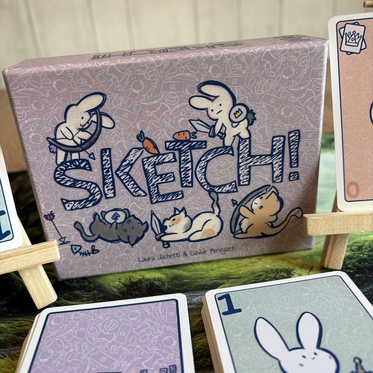 quizaddictblog's tweet image. ‘Sketch’ is a wonderful small box card game all about trying to get the best possible hand of four face down cards!

It’s coming to crowdfunding so soon to make sure it’s on your Ones to Watch Lists!

#Kickstarter #BoardGames