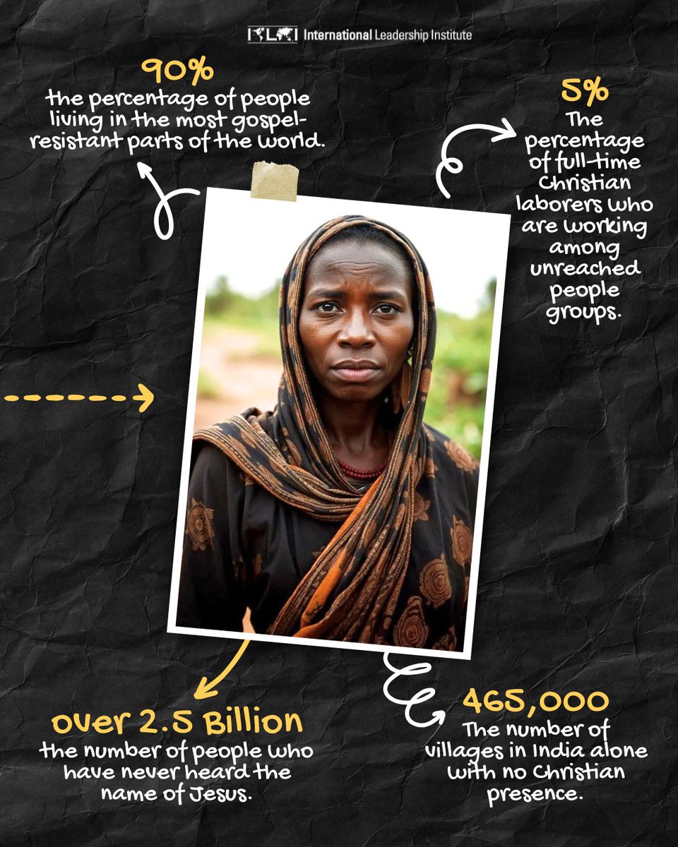 ILI_Team's tweet photo. No churches. No Bibles. No believers nearby.
 
This Pentecost, One-third of the world—over 2.5 billion people—still lack access to the Gospel.

June 8th is the International Day for the Unreached—a sobering reminder that millions live without the hope of Christ.

But the story doesn’t end there.

At ILI, we’re equipping bold leaders in the world’s hardest places—where following Jesus comes at great cost. Yet even under persecution, they’re creating spaces where the Gospel thrives.

Leadership changes everything. It shapes churches, communities, and entire nations.

“In His name the nations will put their hope.” — Matthew 12:21

Last year, over 15,000 leaders in unreached nations were trained through ILI. Because of your partnership, the Gospel is going where it’s never gone before.
Pray | Participate | Partner
#LeadershipMatters #UnreachedPeoples #DayForTheUnreached #GreatCommission #PentecostSunday  #ILITeam