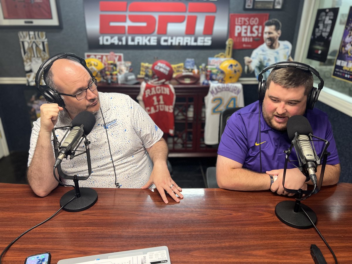 ESPN-Southwest Louisiana (@espn_swla) on Twitter photo 🚨Friday edition of RP3 & Meche featuring <a href="/BNightengale/">Bob Nightengale</a> <a href="/PaulMountaineer/">Mountaineer Paul</a> <a href="/MiguezMatt/">Matt Miguez</a> and <a href="/ChrisGordy/">Chris Gordy</a> 🚨
<a href="/RPIII_Sports/">Raymond Partsch III</a> <a href="/yamesmeche/">James Meche</a>
audiomack.com/espn-southwest… 🚨Friday edition of RP3 & Meche featuring <a href="/BNightengale/">Bob Nightengale</a> <a href="/PaulMountaineer/">Mountaineer Paul</a> <a href="/MiguezMatt/">Matt Miguez</a> and <a href="/ChrisGordy/">Chris Gordy</a> 🚨
<a href="/RPIII_Sports/">Raymond Partsch III</a> <a href="/yamesmeche/">James Meche</a>
audiomack.com/espn-southwest…