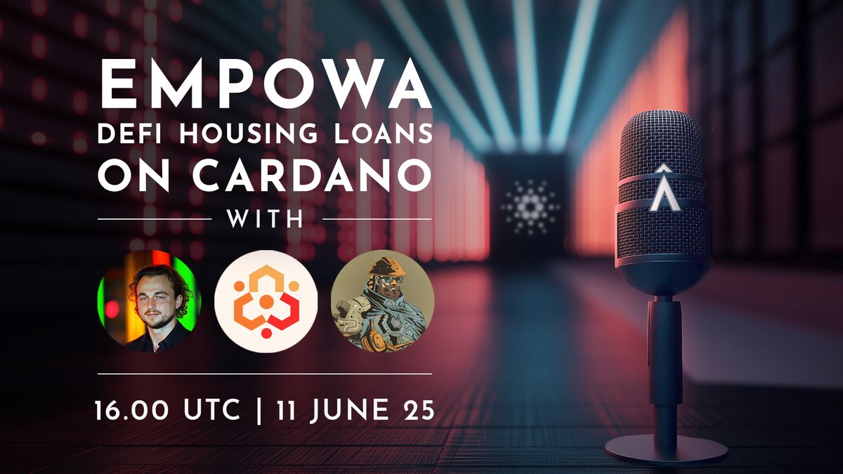 Atrium Lab (@atrium_lab) on Twitter photo Next Wednesday, June 11th at 16h UTC, Empowa will be joining us for our X Space!
Empowa COO Greg Schneider <a href="/greg_dale/">Greg Schneider</a> will be there to give us an update on everything Empowa has been building, and the projects they're working on in Africa.
You'll find the X Space link below 👇 Next Wednesday, June 11th at 16h UTC, Empowa will be joining us for our X Space!
Empowa COO Greg Schneider <a href="/greg_dale/">Greg Schneider</a> will be there to give us an update on everything Empowa has been building, and the projects they're working on in Africa.
You'll find the X Space link below 👇