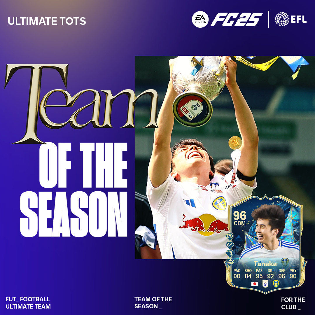🔥 Ao Tanaka has been included in the #FC25 Ultimate Team of the Season! <a href="/EASPORTSFC/">EA SPORTS FC</a>