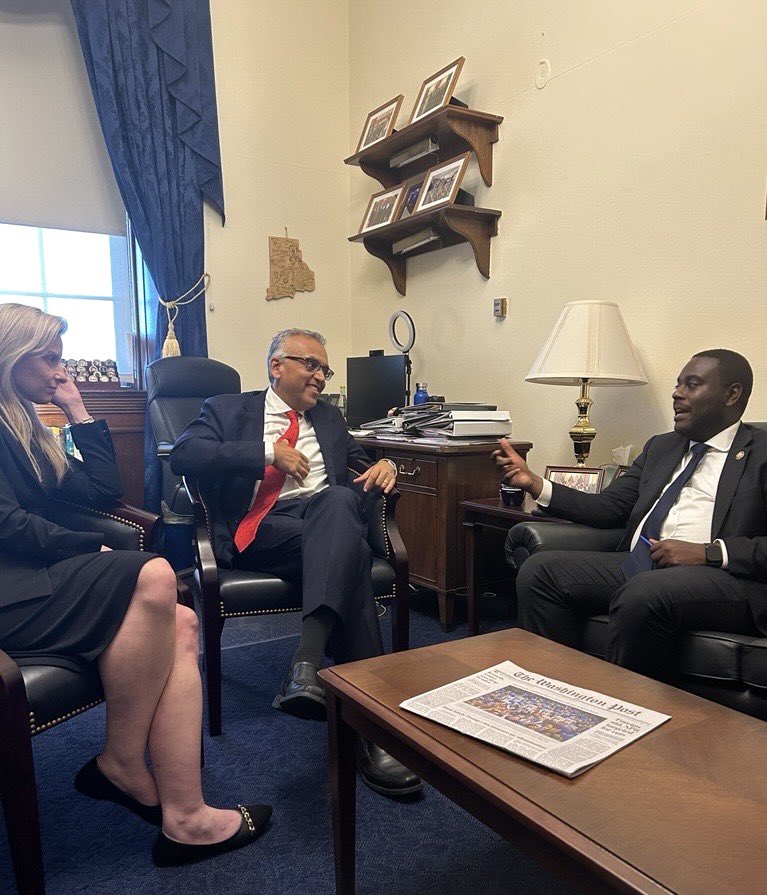 Congressman Gabe Amo (@repgabeamo) on Twitter photo Met with <a href="/Brown_SPH/">Brown University School of Public Health</a>ās Dean <a href="/ashishkjha/">Ashish K. Jha, MD, MPH</a> and <a href="/NikkiRomanik/">Dr. Nikki Romanik</a> to discuss protecting public health research and unlocking biosurveillance for disease detection.
To meet Americaās future health needs, and prevent the next pandemic, we need to invest in, not cut, public health. Met with <a href="/Brown_SPH/">Brown University School of Public Health</a>ās Dean <a href="/ashishkjha/">Ashish K. Jha, MD, MPH</a> and <a href="/NikkiRomanik/">Dr. Nikki Romanik</a> to discuss protecting public health research and unlocking biosurveillance for disease detection.
To meet Americaās future health needs, and prevent the next pandemic, we need to invest in, not cut, public health.