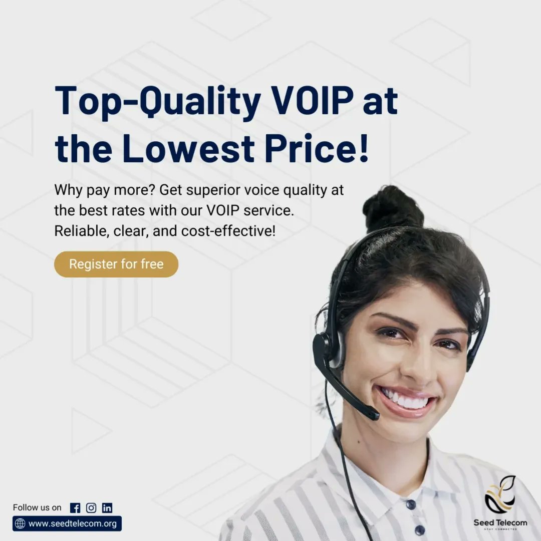 seedtelecomorg's tweet image. Crystal-Clear Calls, Unbeatable Prices! 📞✨ 
 
Get the cheapest VOIP rates without compromising on quality. Enjoy reliable, high-definition voice calls every time! 💬🔊 
 
Visit us - seedtelecom.org

#SeedTelecomSolutions #GlobalVoiceRoutes