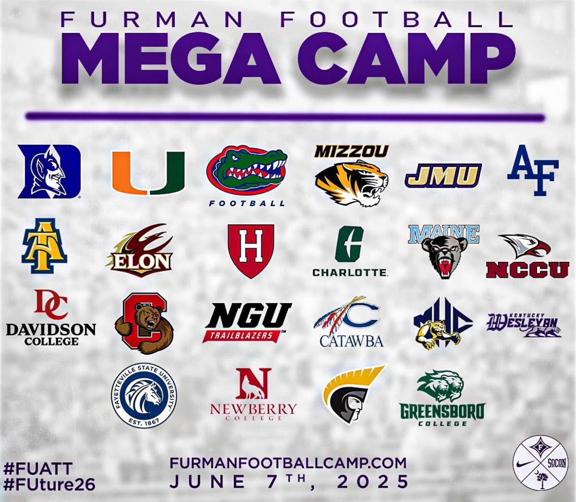 Landen Sherman (@landensherman07) on Twitter photo I will be at the <a href="/PaladinFootball/">Furman Football</a> mega camp tomorrow! Ready to compete and get better! <a href="/sshsraiders/">Ty Lawrence</a> <a href="/CoachAgostino/">Trace Agostino</a> <a href="/Dwight_XOS/">Dwight Thomas - Catapult Sports</a> <a href="/DrewDudzik/">Drew Dudzik</a> <a href="/justin_roper/">Justin Roper</a> <a href="/FUCoachHendrix/">Clay Hendrix</a> I will be at the <a href="/PaladinFootball/">Furman Football</a> mega camp tomorrow! Ready to compete and get better! <a href="/sshsraiders/">Ty Lawrence</a> <a href="/CoachAgostino/">Trace Agostino</a> <a href="/Dwight_XOS/">Dwight Thomas - Catapult Sports</a> <a href="/DrewDudzik/">Drew Dudzik</a> <a href="/justin_roper/">Justin Roper</a> <a href="/FUCoachHendrix/">Clay Hendrix</a>