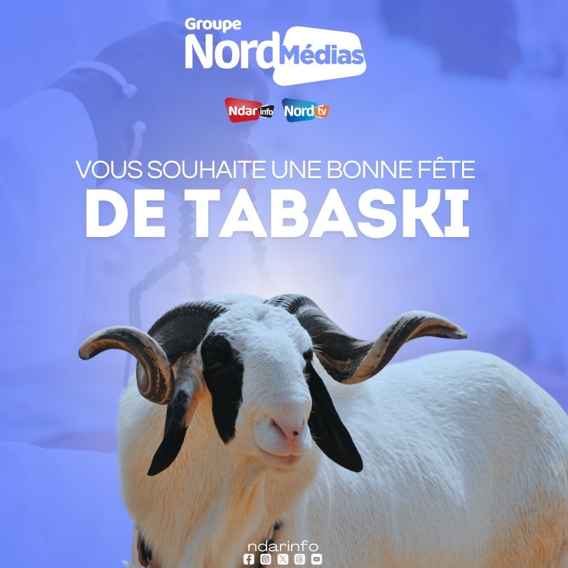 Bonne fête de Tabaski à toutes et à tous ! 🐏
Que la paix, la santé, la prospérité et la solidarité remplissent vos foyers.
Que vos prières soient exaucées et vos sacrifices acceptés.

Eid Moubarak ! 💫