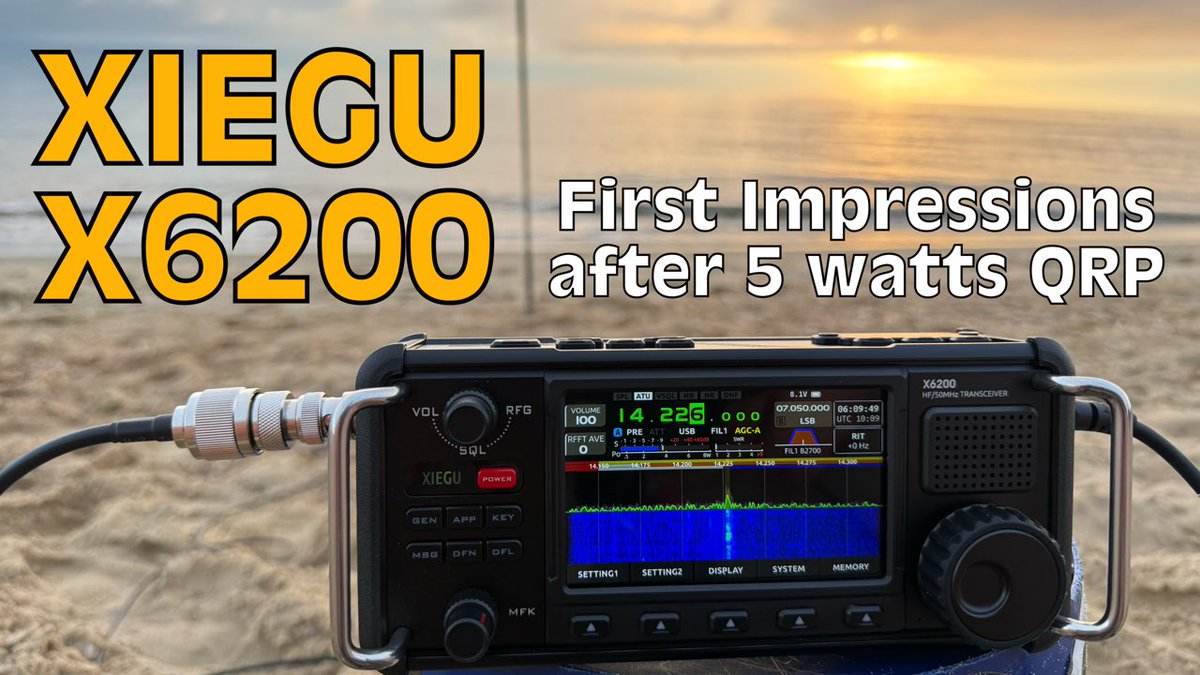 Xiegu X6200 - First Impressions youtu.be/NyBBndqzWuQ?si… via <a href="/YouTube/">YouTube</a> #hamradio #portablehamradio #xiegu