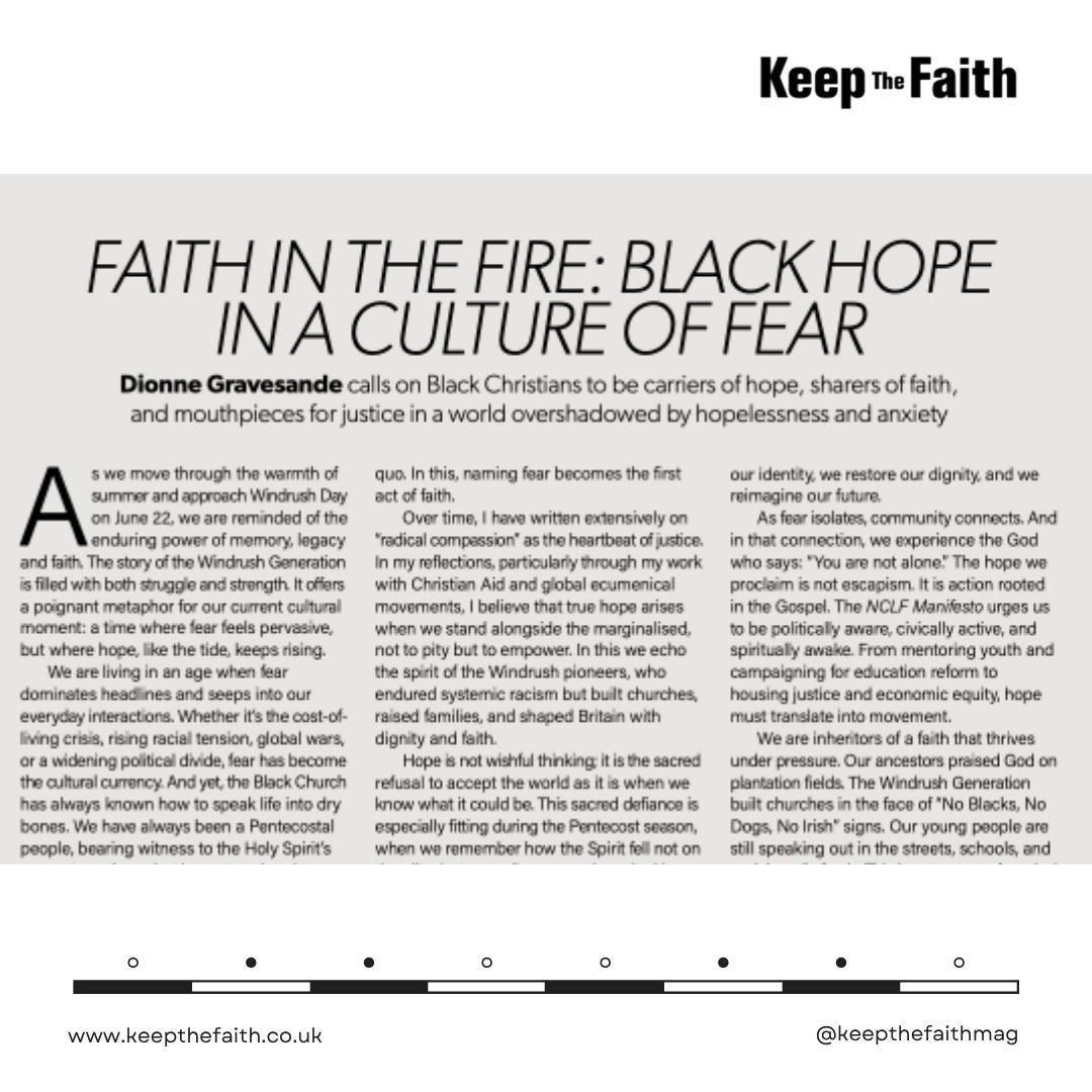 Dionne Gravesande calls on the Black Christian community to live in hope, in spite of everything that is going on in the world.

Read what hope in action looks like.  Visit http://bit.lyKTFJune2025 or click link in bio to read

#hope #encouragement #faith #strength