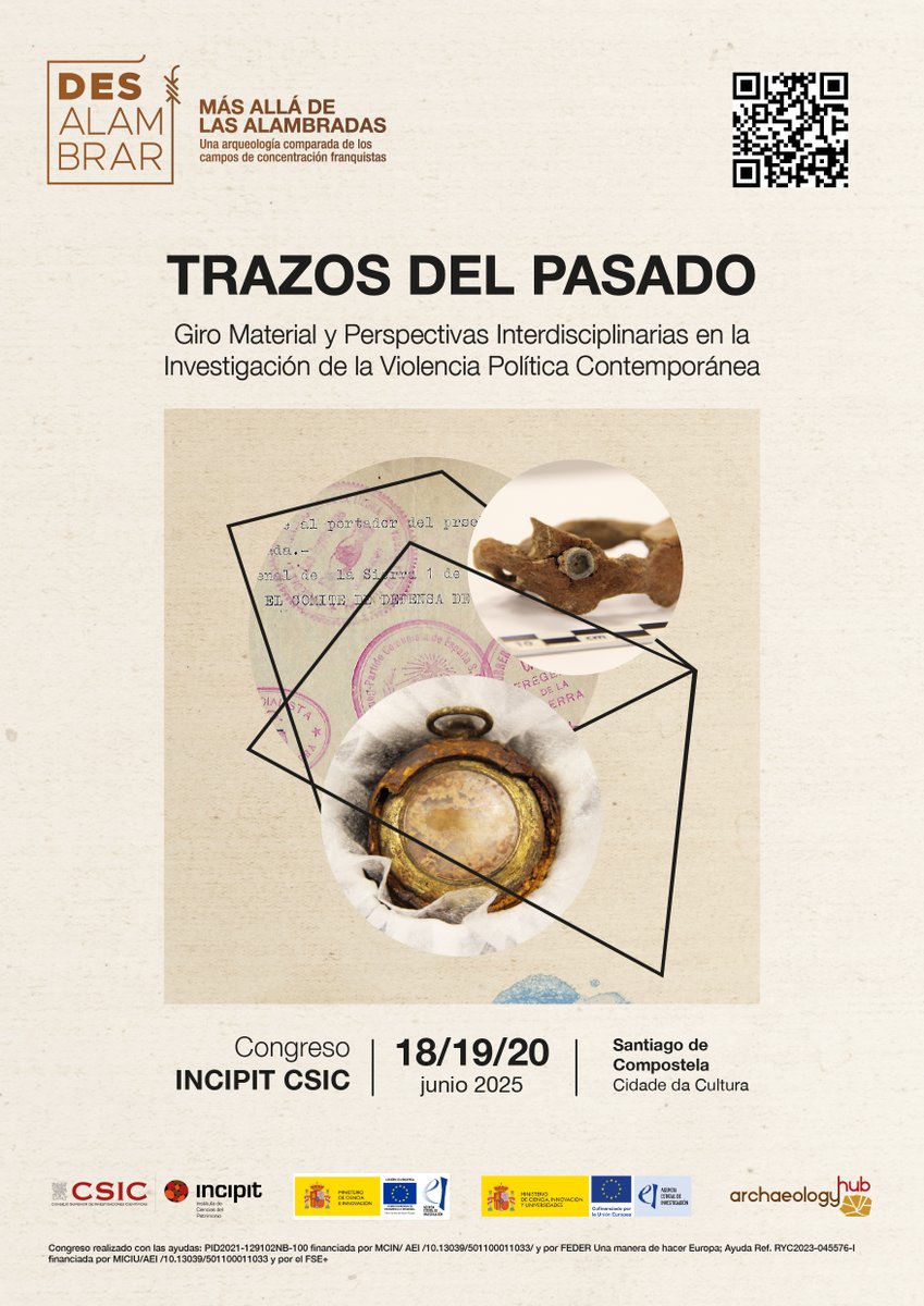 LAURA MUÑOZ-ENCINAR (@lmencinar) on Twitter photo Durante los próximos días 18, 19 y 20 de junio hemos organizado el congreso: Trazos del Pasado: Giro Material y Perspectivas Interdisciplinarias en la Investigación de la Violencia Política Contemporánea. <a href="/IncipitCSIC/">INCIPIT-CSIC</a> <a href="/AgEInves/">Agencia Estatal de Investigación</a> <a href="/CSICdivulga/">CSIC Divulga</a> <a href="/CSICGalicia/">CSIC Galicia</a> Durante los próximos días 18, 19 y 20 de junio hemos organizado el congreso: Trazos del Pasado: Giro Material y Perspectivas Interdisciplinarias en la Investigación de la Violencia Política Contemporánea. <a href="/IncipitCSIC/">INCIPIT-CSIC</a> <a href="/AgEInves/">Agencia Estatal de Investigación</a> <a href="/CSICdivulga/">CSIC Divulga</a> <a href="/CSICGalicia/">CSIC Galicia</a>