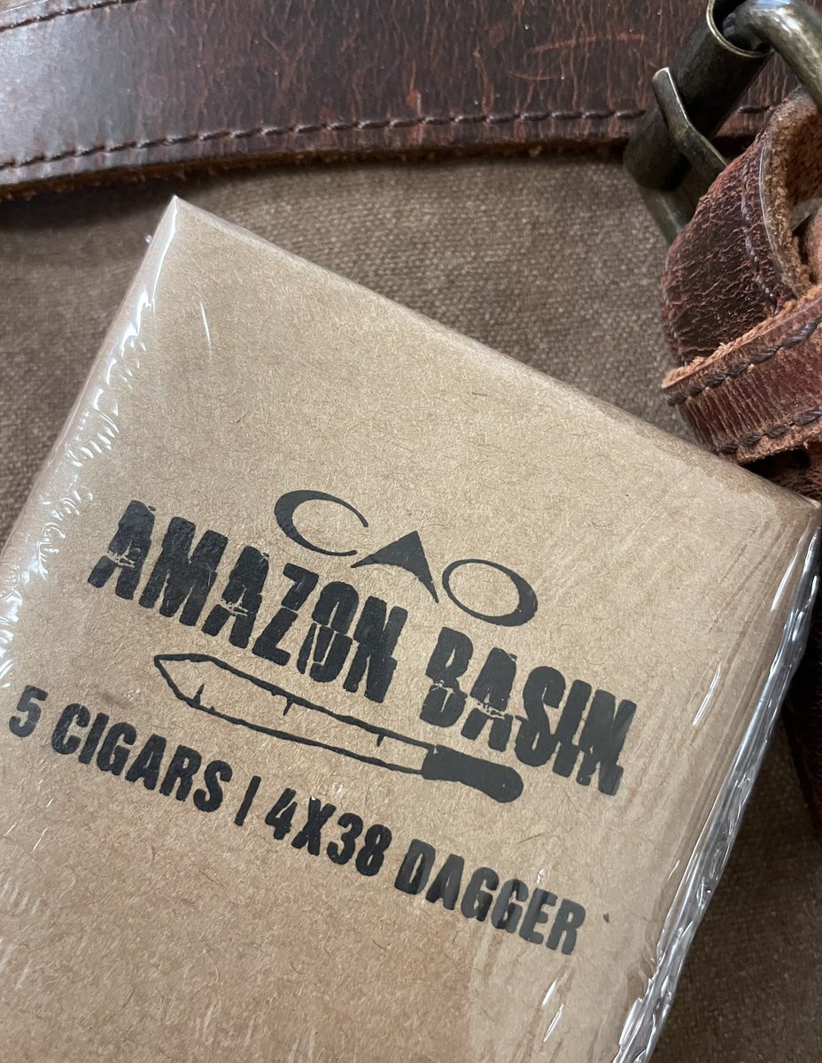 We’re looking forward to trying the new <a href="/caocigars/">CAO Cigars</a> Amazon Basin Dagger. A 4x38 that’s perfect for a quick smoke when it’s too hot for a larger cigar. We’re going to be smoking a lot of these this summer. Coming soon to Famous. 

#cigar #cigars