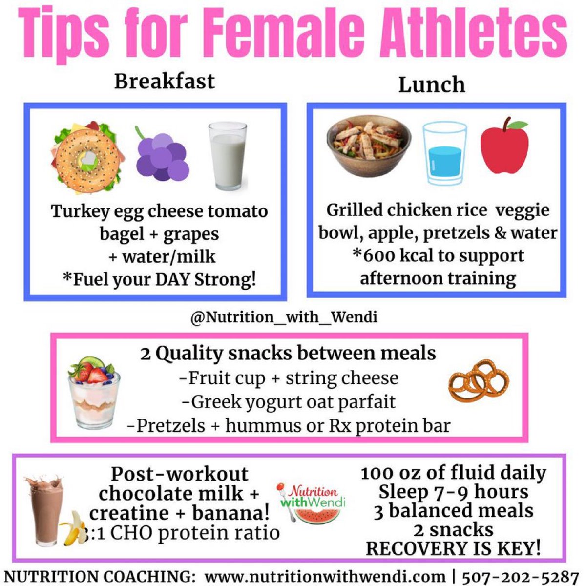 Wendi_Irlbeck's tweet photo. Many female athletes unknowingly under fuel.

THIS IS NOT ONLY GOING TO DERAIL PERFORMANCE IT IS DANGEROUS TO reproductive and bone health HEALTH‼️

Ladies, make sure you’re eating enough healthy fat, lean protein, and carbohydrates to support health and performance. 👇 guide sheet
