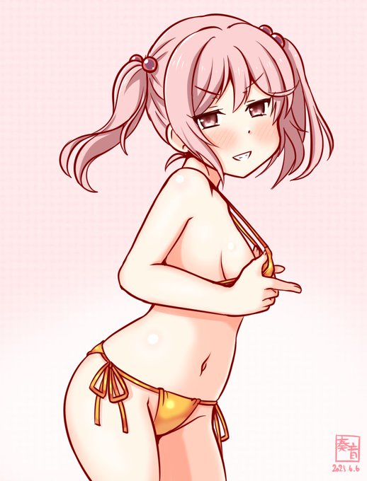 「遅いですぞ、ご主人様♪
 特型駆逐艦「漣」、準備は万全ですぞ♥」

#艦これ版真剣お絵描き60分一本勝負_20250606
#漣 