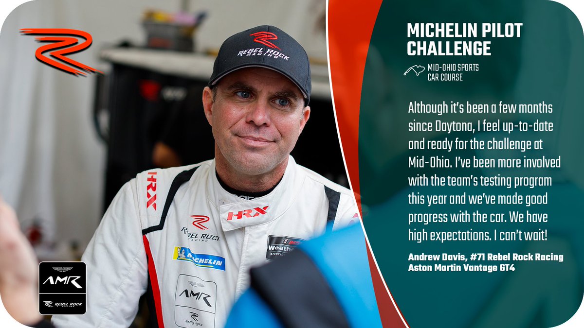 RebelRockRacing's tweet image. This weekend’s IMPC race is a four-hour enduro, meaning we welcome back former series champion Andrew Davis to join Frank &amp;amp; Robin. 🙌