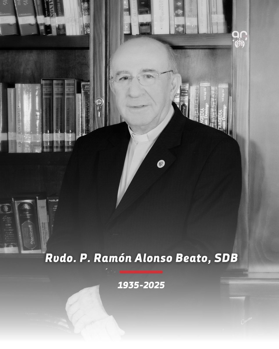 La Familia Salesiana lamenta profundamente el fallecimiento del P. Ramón Alonso Beato, SDB, quien entregó su vida con amor y entrega a la misión salesiana en República Dominicana.

Que brille para él la luz eterna.

#salesianos #ancladosenlaesperanza #90añossalesianosrd