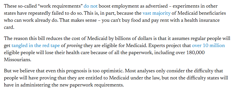 Fantastic piece by Julie Siegel and Luke Farrell - <a href="/USCBO/">U.S. CBO</a> is likely *underestimating* how many people will lose health insurance due to the Republican's bill, because estimates miss the difficulty that states will have implementing the new paperwork requirements.