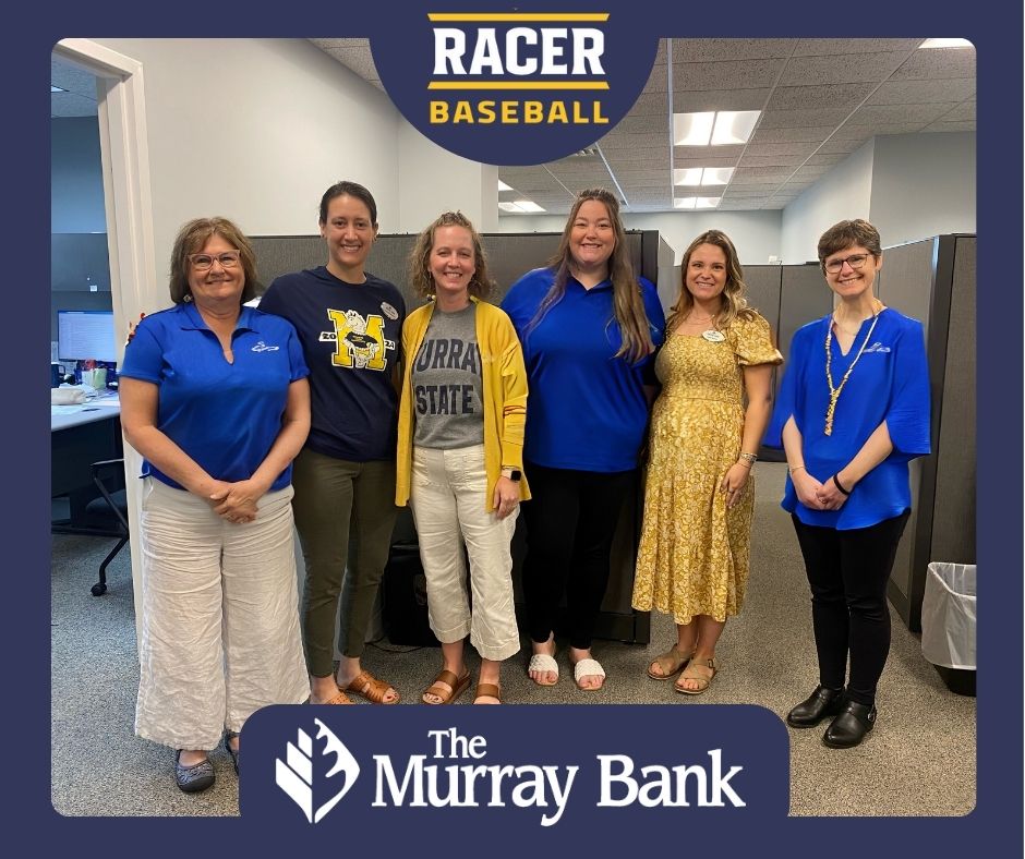 TheMurrayBank (@themurraybank) on Twitter photo Lets go <a href="/RacersBaseball/">Murray State Baseball</a> !
Itβs a Blue & Gold kind of Friday here at The Murray Bank as we cheer on our Racers in the Super Regional this weekend! Bring it home, boys! #ThatsMyBank Lets go <a href="/RacersBaseball/">Murray State Baseball</a> !
Itβs a Blue & Gold kind of Friday here at The Murray Bank as we cheer on our Racers in the Super Regional this weekend! Bring it home, boys! #ThatsMyBank