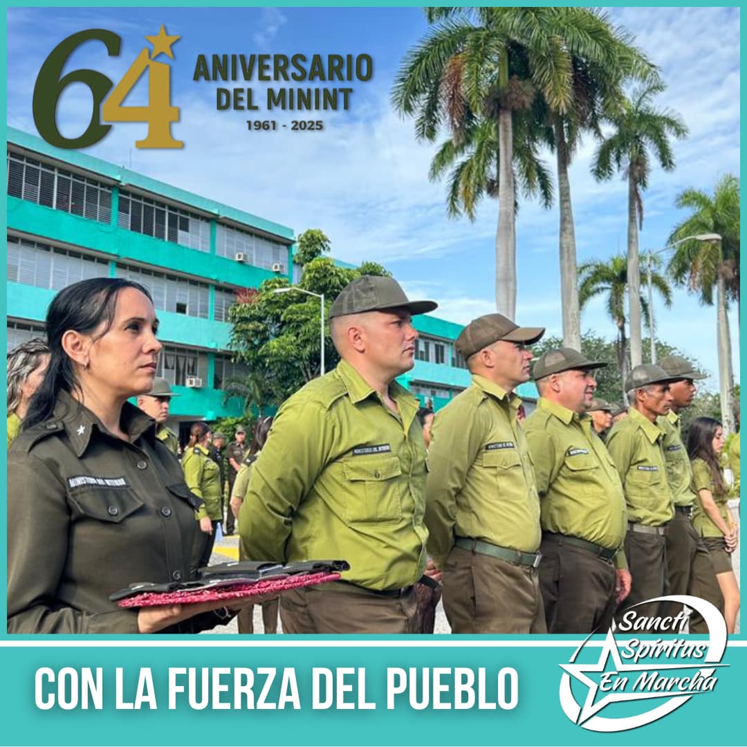 Ser del #MinintCuba no es un privilegio, es entrega absoluta. Como dijera nuestro Comandante: es llevar el peso de la Patria en cada paso.  
¡Felicidades a los héroes que defienden a #Cuba desde la lealtad y el deber! #ConLaFuerzaDelPueblo. <a href="/minint_cuba/">MININT_CUBA</a>.