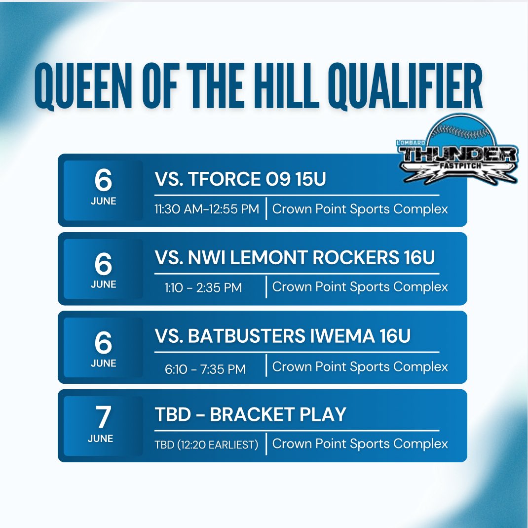 Schedule drop ⬇️