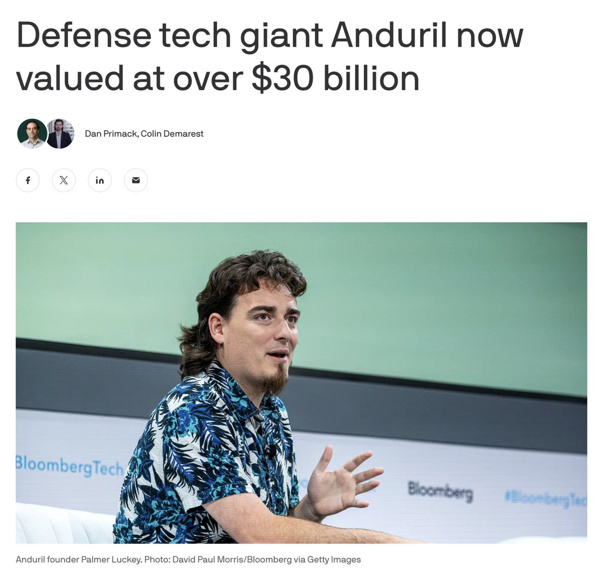 Elad Gil (@eladgil) on Twitter photo Anduril should be a verb
Def: "to kick ass since conception, into scale, and beyond"
Congrats <a href="/SchimpfBrian/">Brian Schimpf</a>, <a href="/PalmerLuckey/">Palmer Luckey</a> <a href="/traestephens/">Trae Stephens</a> <a href="/mttgrmm/">Matt Grimm</a>
Excited to be part of this round
Generational company Anduril should be a verb
Def: "to kick ass since conception, into scale, and beyond"
Congrats <a href="/SchimpfBrian/">Brian Schimpf</a>, <a href="/PalmerLuckey/">Palmer Luckey</a> <a href="/traestephens/">Trae Stephens</a> <a href="/mttgrmm/">Matt Grimm</a>
Excited to be part of this round
Generational company