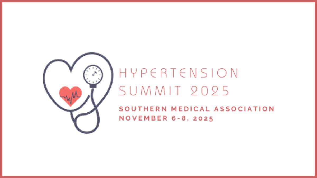Hypertension Summit 2025: Advancing Hypertension Control: An Innovative and Bold Path Forward - Join us Nov. 6–8 in North Charleston, SC for an event focused on advancing hypertension control through equity-centered, team-based approaches. Learn more: hubs.ly/Q03r2kHx0