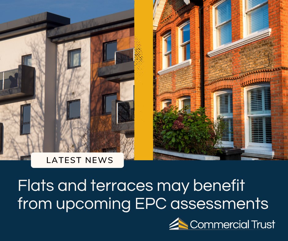 New EPC assessment methods may look more leniently on flats and terraces. Read our latest story to find out more.

commercialtrust.co.uk/news/flats-and…

#landlordnews #epc #flats #terrace #prs #heatpumps