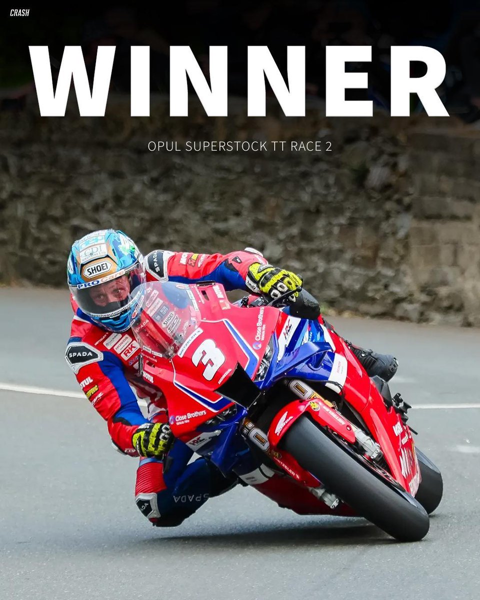 Two Superstock wins for Dean Harrison and Honda at the Isle of Man TT in 2025! 👏🏆

#TT2025