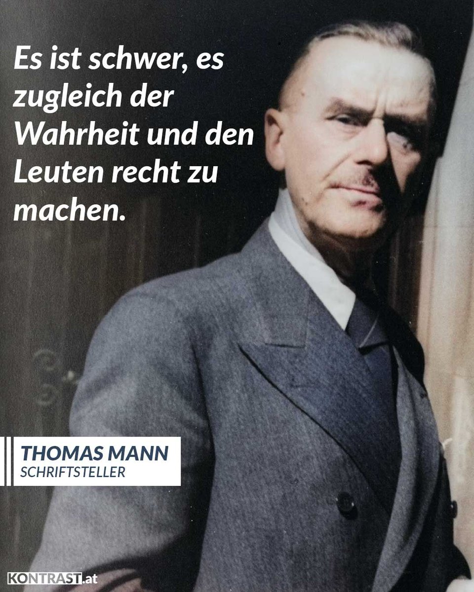 Thomas Mann war einer der bedeutendsten deutschen Schriftsteller des 20. Jahrhunderts. Er wurde am 6. Juni 1875 in Lübeck geboren. Seine Romane, wie etwa „Buddenbrooks“, „Der Zauberberg“ oder „Doktor Faustus“ gehören zu den großen Werken der Weltliteratur. 

In seinen Essays