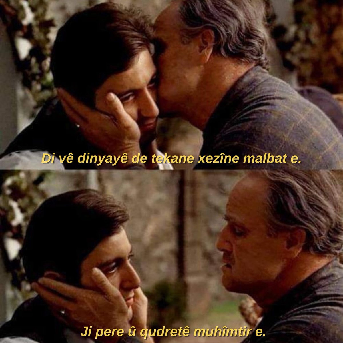 SineWarrr's tweet photo. Cejna we ya heciyan pîroz be, bi hêviya ku bi malbata xwe re hûn gelek cejnan bibînin. 💜

The GodFather (1972)
🎥Francis Ford Coppola https://t.co/7ky9m4lRoS