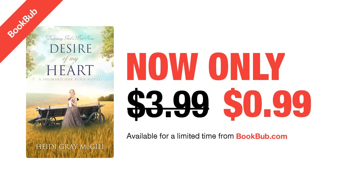 My ebook Desire of My Heart is available on BookBub for $0.99 for a limited time! Subscribe to BookBub for free to access amazing ebook deals from your favorite authors. Go to the link below to snag Desire of My Heart before the sale is over! bookbub.com/books/desire-o…
