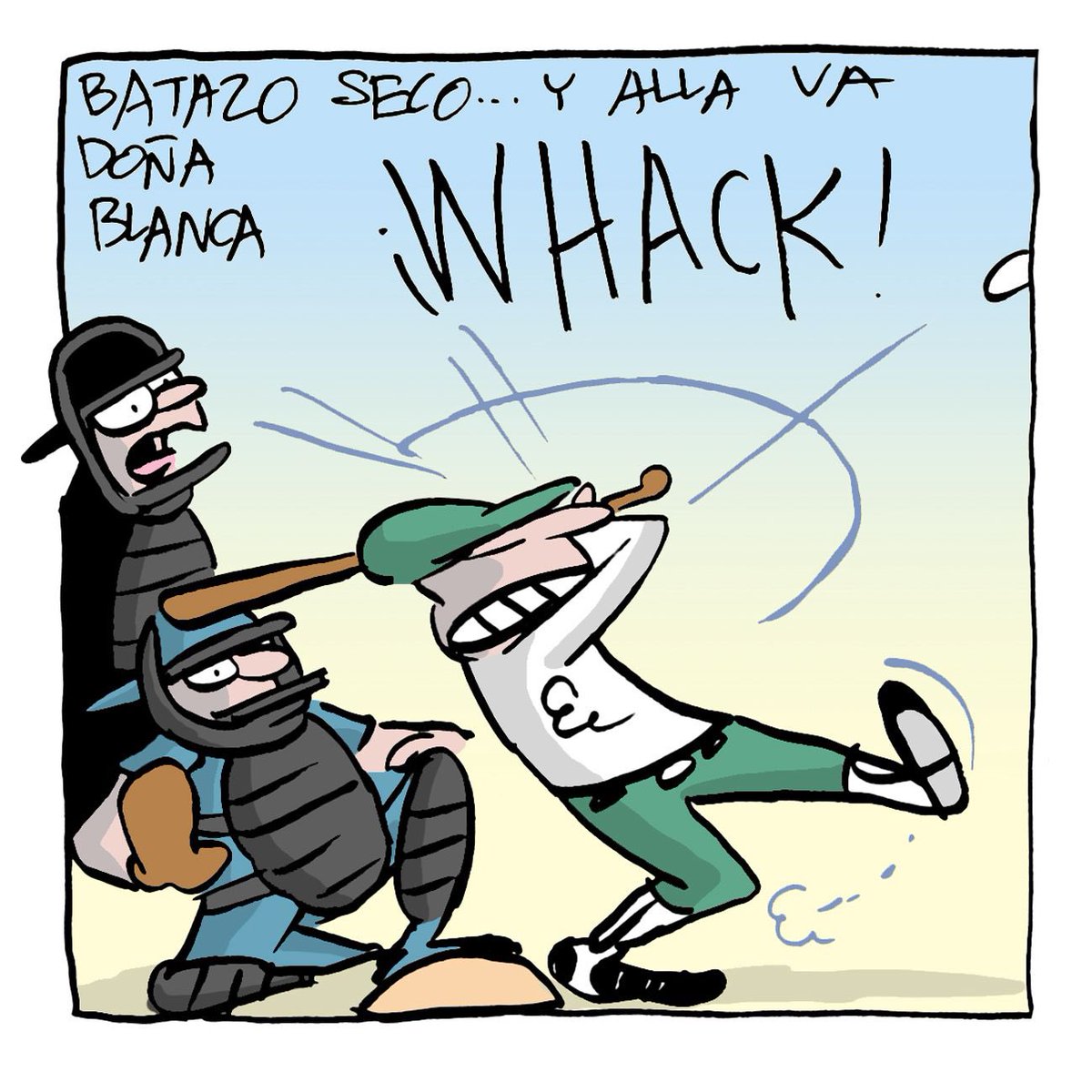 trinomonero's tweet photo. El cartón deportivo publicado en el diario @estoenlinea de hoy viernes #trinomonero https://t.co/DBdEauq465