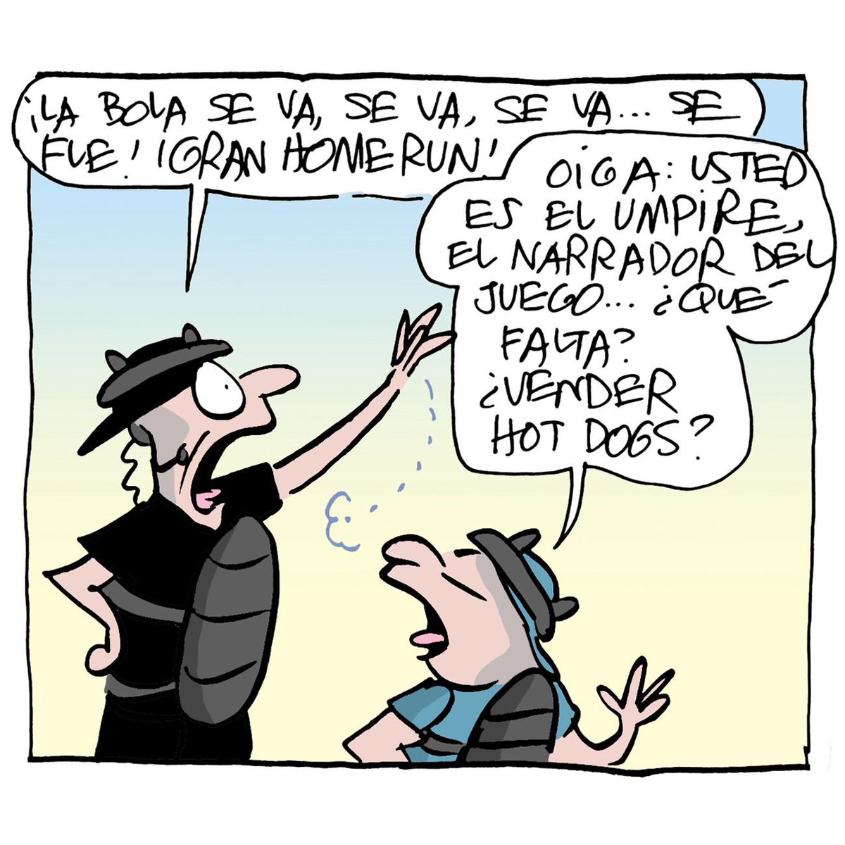 trinomonero's tweet photo. El cartón deportivo publicado en el diario @estoenlinea de hoy viernes #trinomonero https://t.co/DBdEauq465