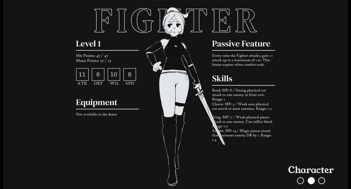 AntangSoftware's tweet image. PERISH PARADE! #PitchYaGame
- Darkest Dungeon 2-inspired roguelite turn based RPG
- Hand-drawn art inspired by Final Fantasy Tactics
- Six party members with unique skillsets to play with
Still very early in development, but a demo will come in early July :)