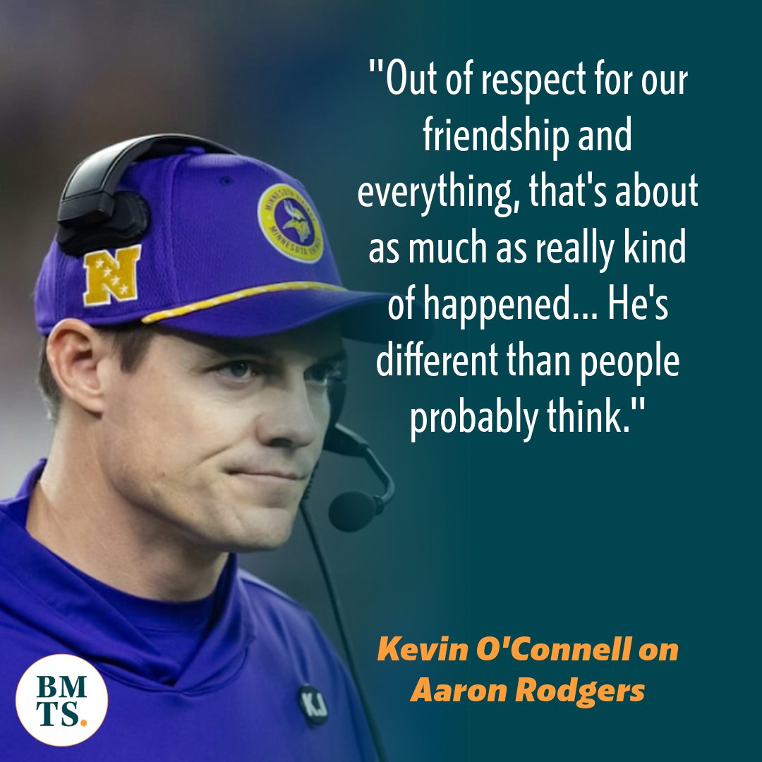 Kevin O’Connell drops intriguing comments about J.J. McCarthy and Aaron Rodgers ↘ si.com/nfl/vikings/ne…