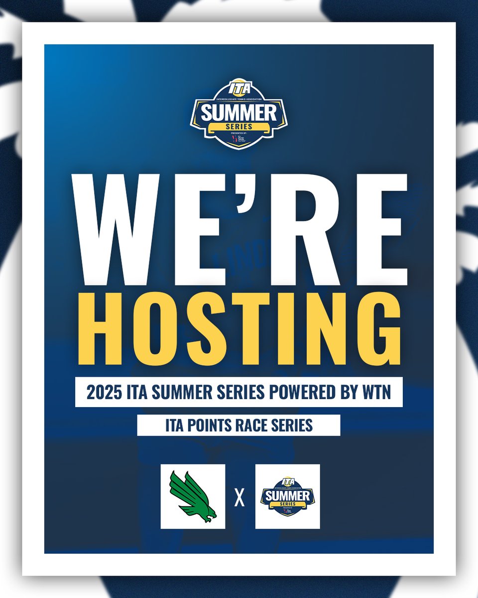 MeanGreenTennis's tweet image. We're hosting!!
UNT will host the @ITA_Tennis Summer Series Powered by WTN next weekend June 13-15!!
More information and sign ups here: northtex.as/4jAzeKo
#GMG🦅 | #LoveTheBattle