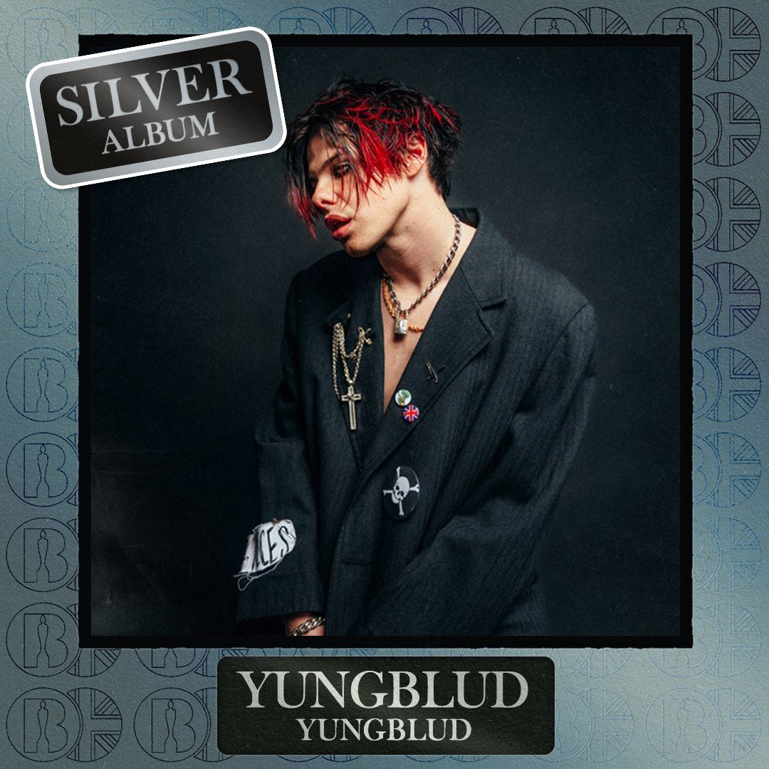 'YUNGBLUD', the album by <a href="/yungblud/">YUNGBLUD</a>, is now #BRITcertified Silver