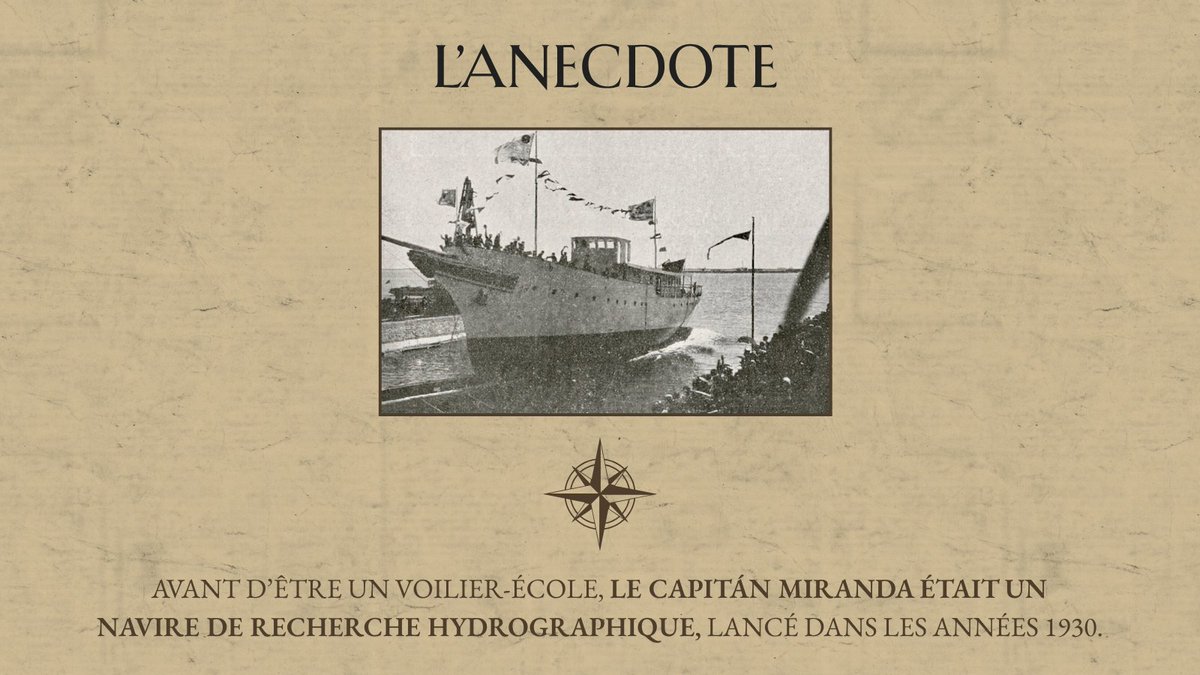 Dans les années 30, il n’était pas un voilier mais un navire de recherche hydrographique ! C’est en 1978 qu’il devient le trois-mâts que l’on connaît 🌍

📅 RDV lundi pour découvrir le EAGLE

©puentedemando         
#VoilierALaUne #CapitanMiranda #Armada2027 #1VoilierParSemaine