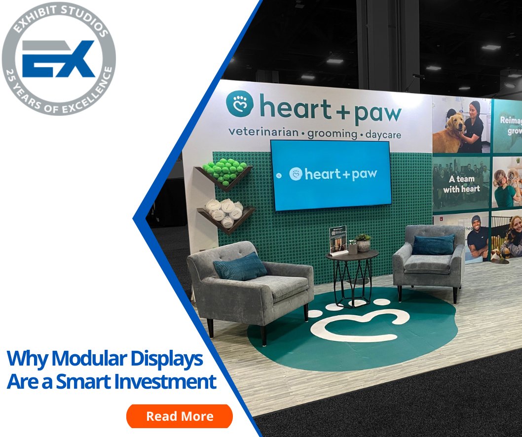 ExhibitStudios1's tweet image. Exhibiting at multiple trade shows this year? A modular booth can give you a fresh look at every event—without the cost of building from scratch each time. 

One booth. Endless possibilities. Learn more: exhibitstudios.com/blog/modular-d…

#ExhibitStudios #ExceptionalSolutions