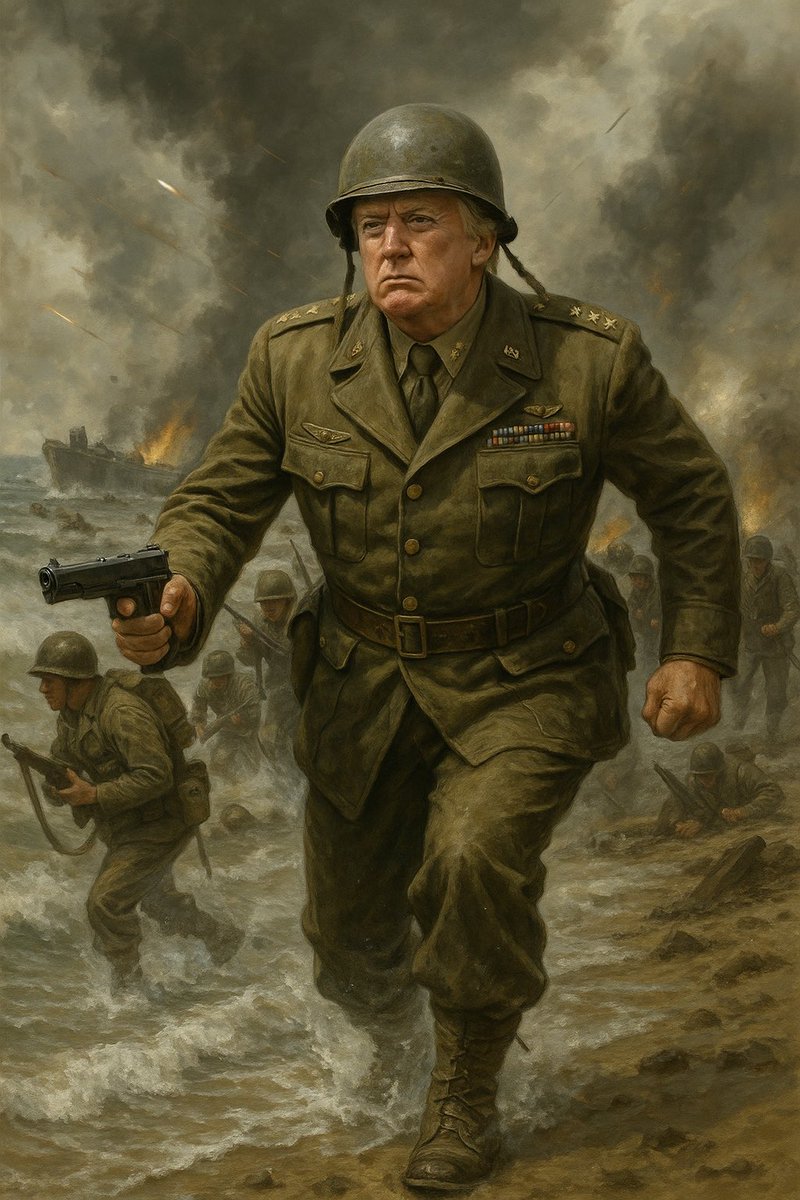 ArtanisCap's tweet photo. Day 51 posting inspiring Al visions until we get @realDonaldTrump ‘s attention so that our real work can begin... #maga #trump #goldenage #usa #champion #trumpgold #history #AmericaisBACK #maha #hero #DDay 🫡 https://t.co/ykdpDHJm5n