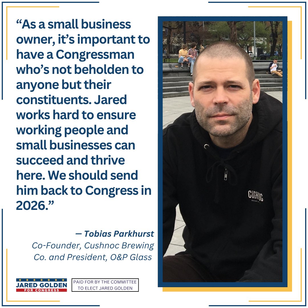 golden4congress's tweet image. Small businesses are the backbone of Maine’s economy. In Congress, I’ll keep fighting to make sure entrepreneurs have what they need to create good jobs and support our communities.