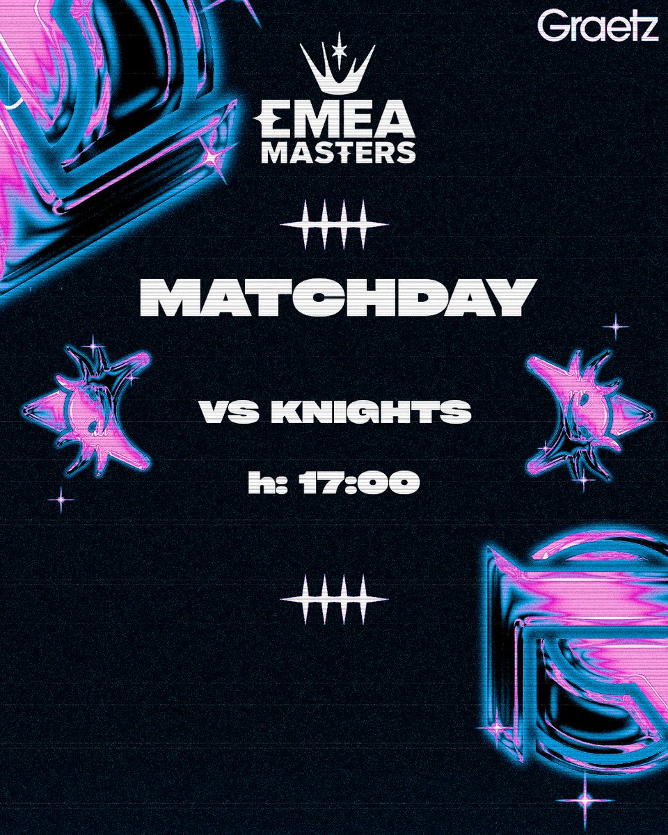 Dopo la sconfitta per 2-1 contro il Barcellona i nostri ragazzi sono chiamati al riscatto 💪❤️‍🔥 

🕰 17:00 CEST
⚔️ #knights 

#HereToGuard #NonSoloEsports #AXLWIN #leagueoflegends #emea