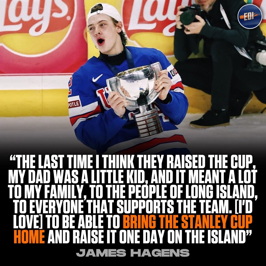James Hagens bleeds orange and blue. 🔶🔷

Do the #Isles take him with the 1st overall pick?